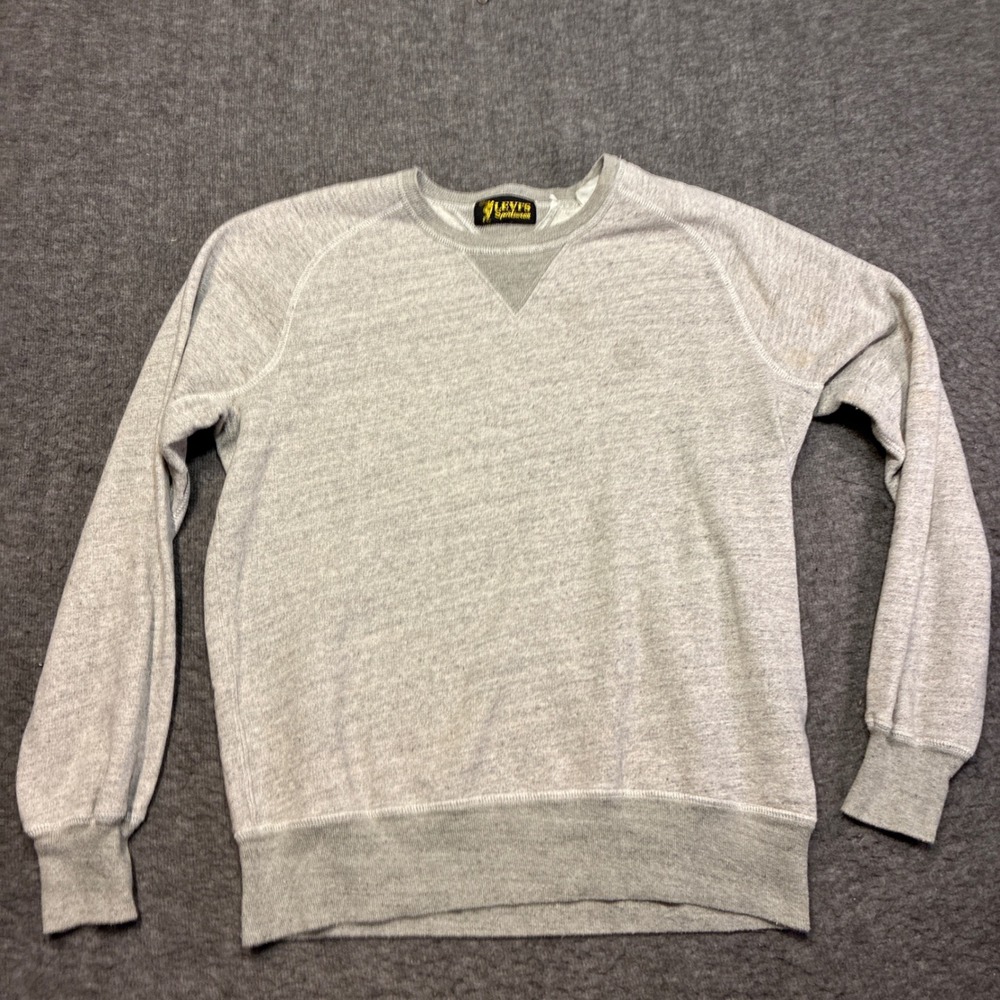 Levi's Vintage Clothing Sweatshirt‎ Women Small Gray Raglan LVC 94117-0019 80s